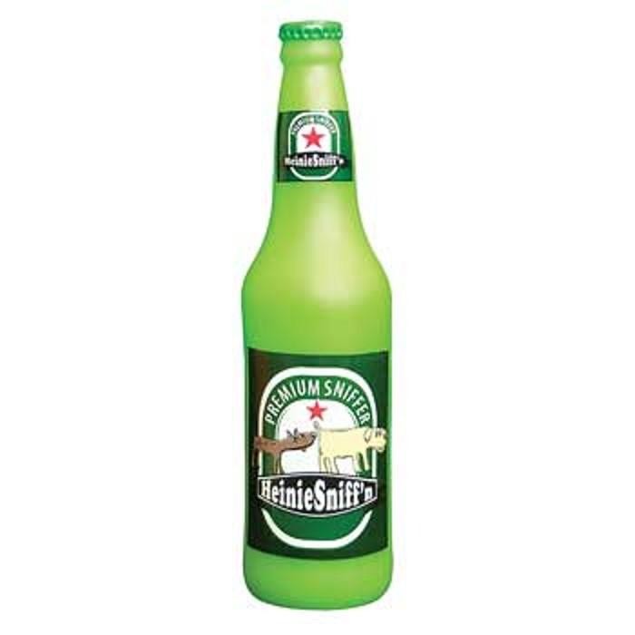 Tuffy Silly Squeakers Toy Beer Bottle Heinie Sniffen