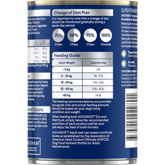 ADVANCE Wet Dog Food Casserole with Chicken