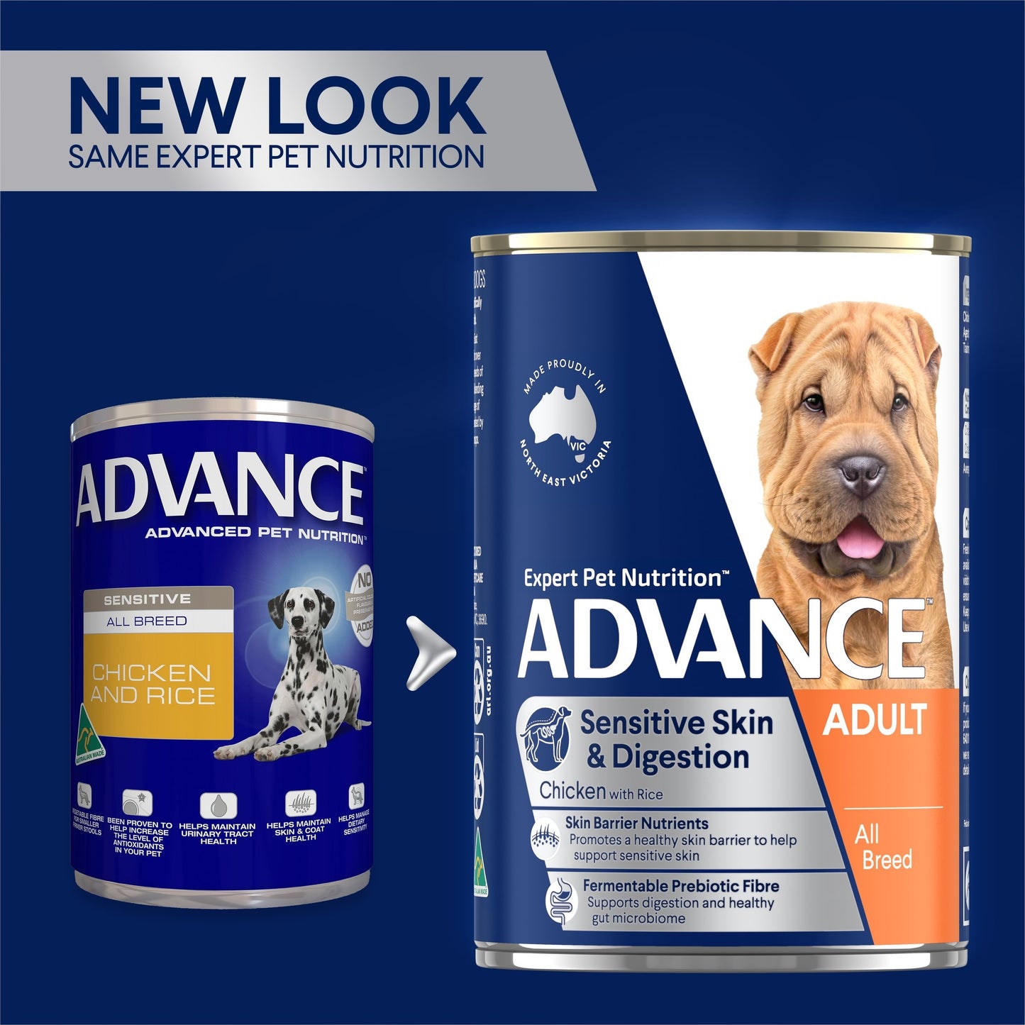ADVANCE Sensitive Skin & Digestion Wet Dog Food Chicken with Rice