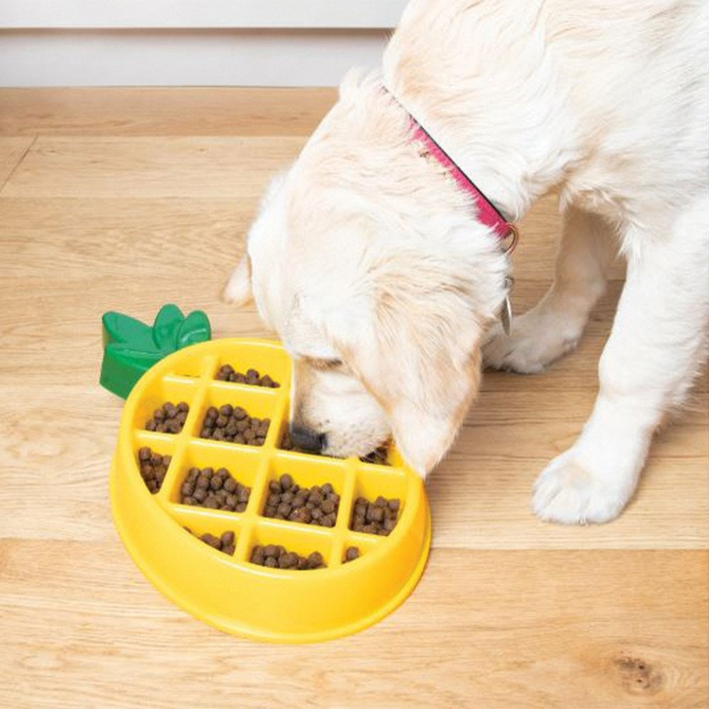 ZippyPaws Pineapple Happy Bowl Slow Feeder