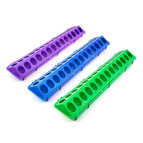 Poultry Plastic Feed Trough 28 Hole
