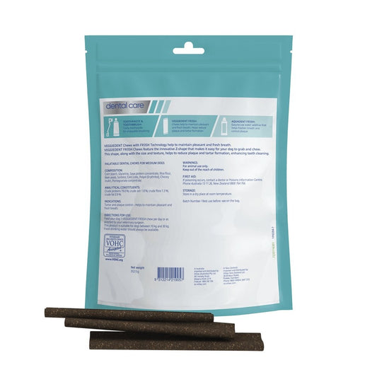 Virbac Veggiedent Fr3sh Medium Chews (15pk)