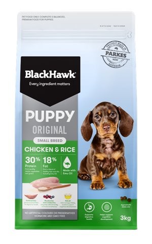 Black Hawk Puppy Small Breed Chicken & Rice Recipe