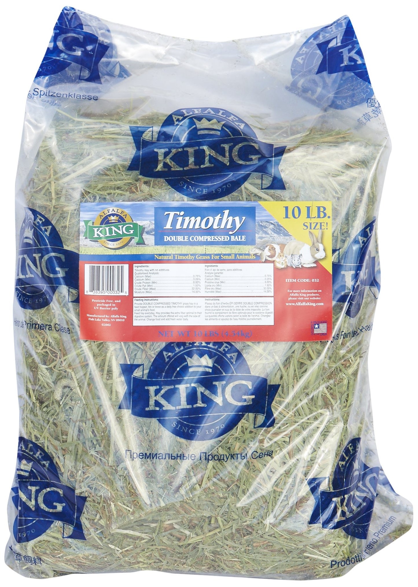 Alfalfa King Timothy Double Compressed Bale 4.54kg