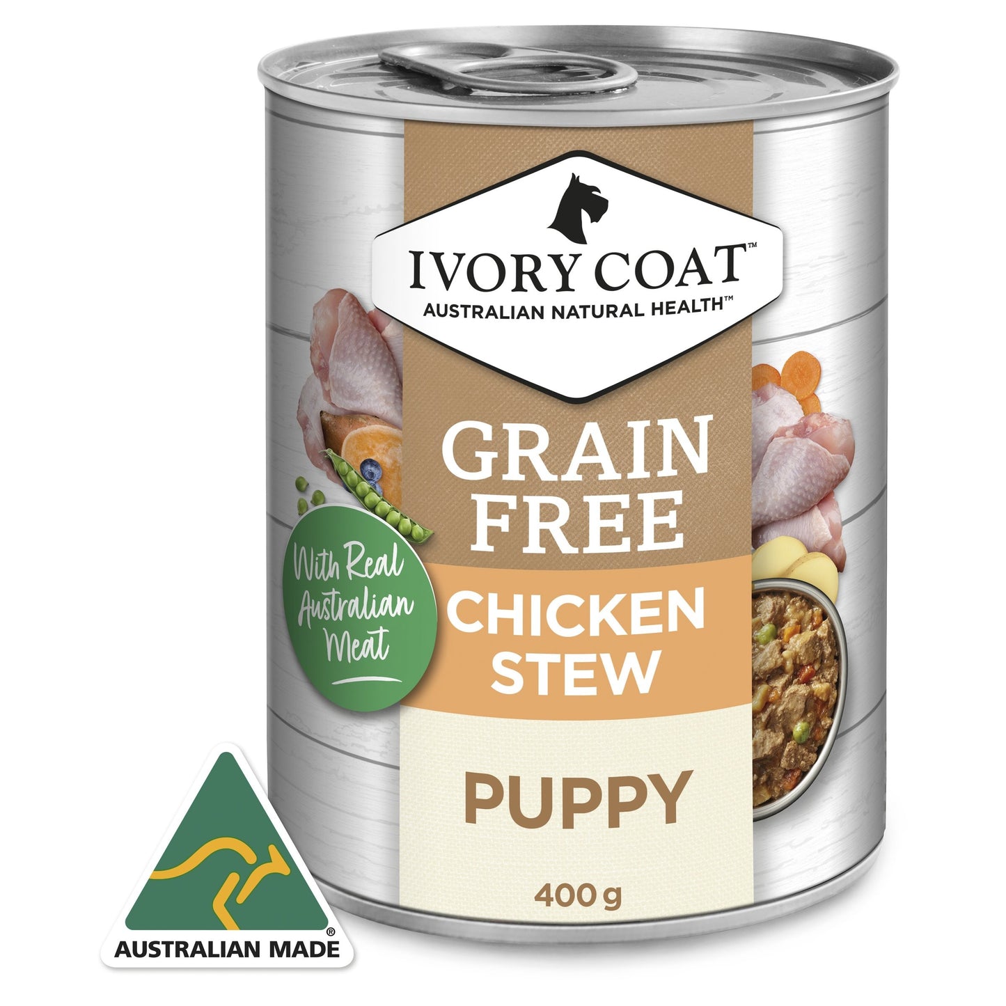 Ivory Coat Grain Free Wet Puppy Food Chicken Stew