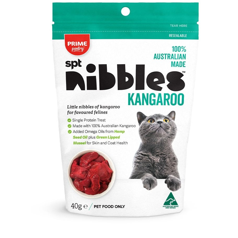 Prime100 Pantry Nibbles Kangaroo Cat Treats 40g