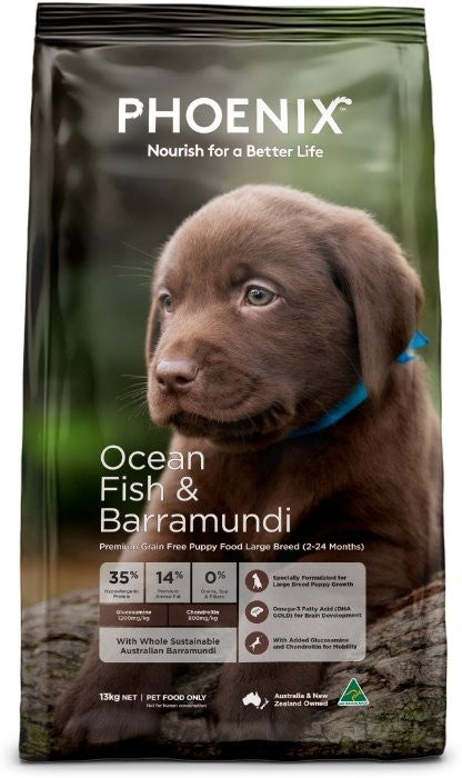 Phoenix Ocean Fish & Barramundi Premium Grain Free Large Breed Puppy Food