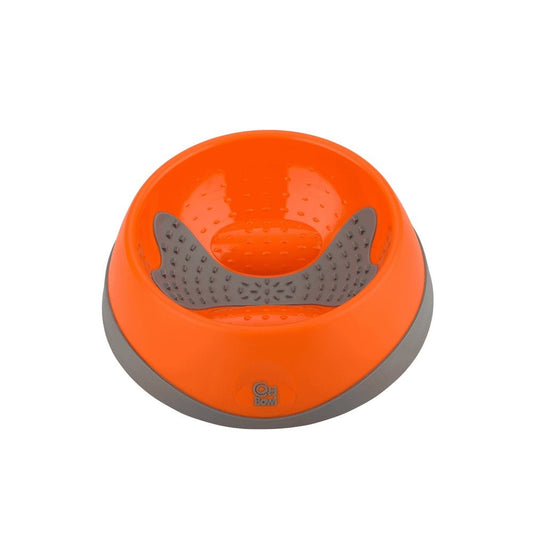 LickiMat Dog Oh Bowl Small Orange