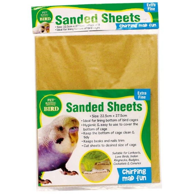 Pet Basic Original Bird Sand Sheets 8pk