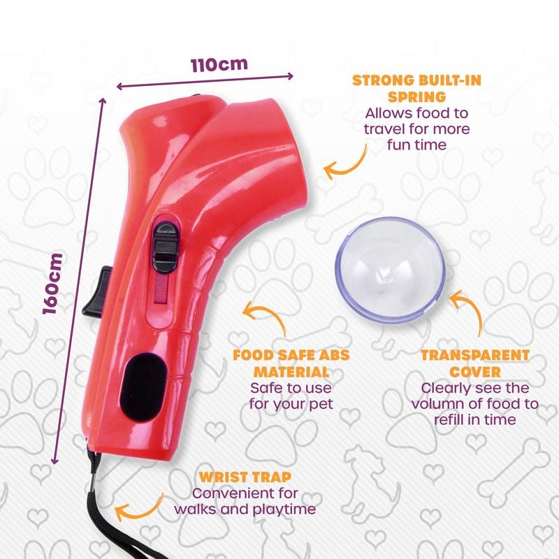 Pet Basic Original Dog Treat Launcher with Spring Action Trigger