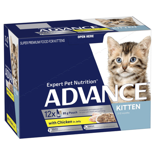 Advance Kitten Wet Cat Food Chicken in Jelly