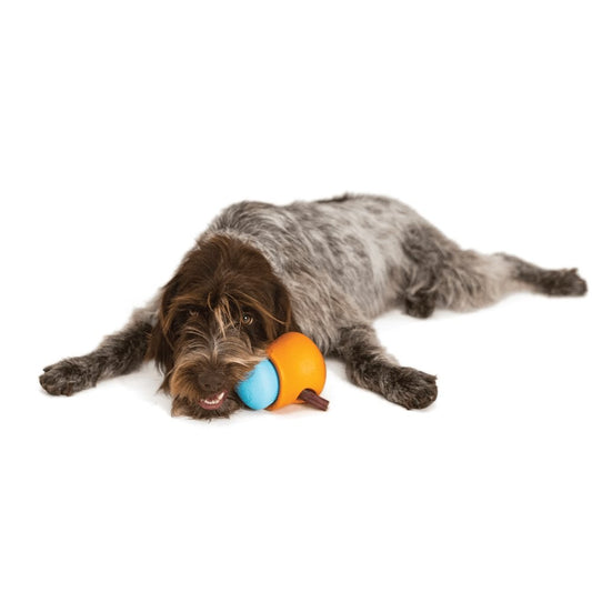 West Paw Toppl Treat Dispensing Wobbling Dog Toy & Food Bowl Blue