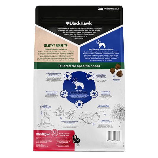 Black Hawk Healthy Benefits Dental Chicken Adult Dog Food