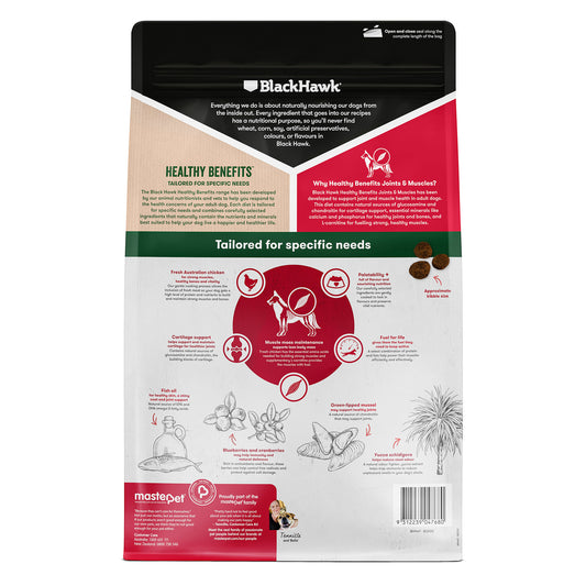 Black Hawk Healthy Benefits Joints & Muscles Chicken Adult Dog Food