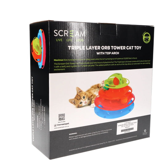 Scream Triple Layer Orb Tower with Top Arch (25x25x16.5cm)