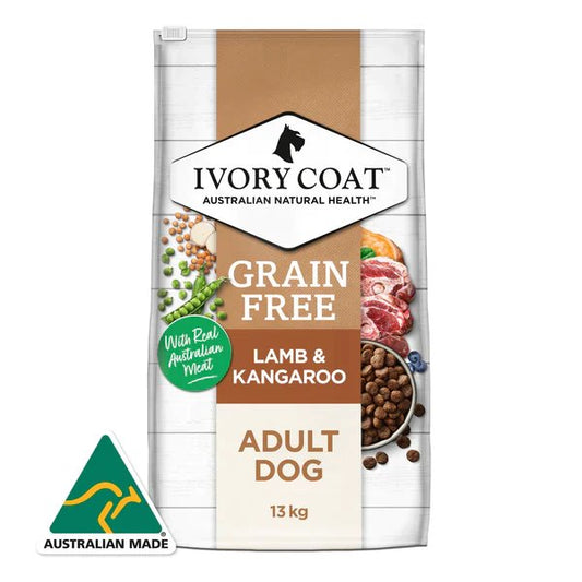 Ivory Coat Grain Free Adult All Breeds Dry Dog Food Lamb & Kangaroo