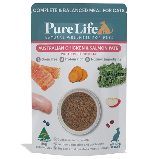 Pure Life Australian Chicken & Salmon Pate for Cats