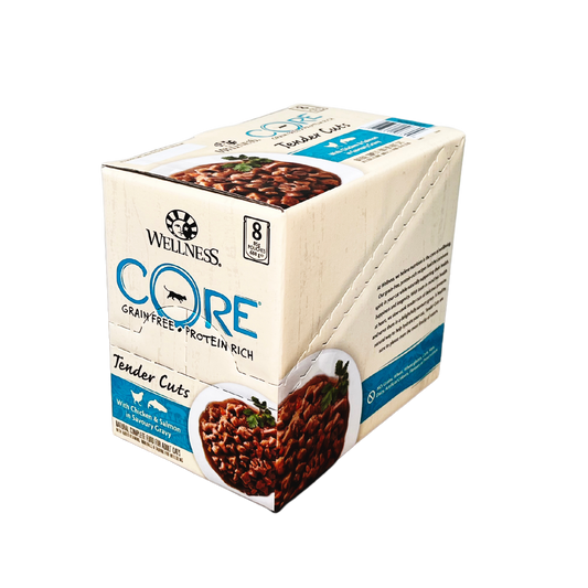 Wellness Core Tender Cuts for Cats Chicken & Salmon in Savoury Gravy