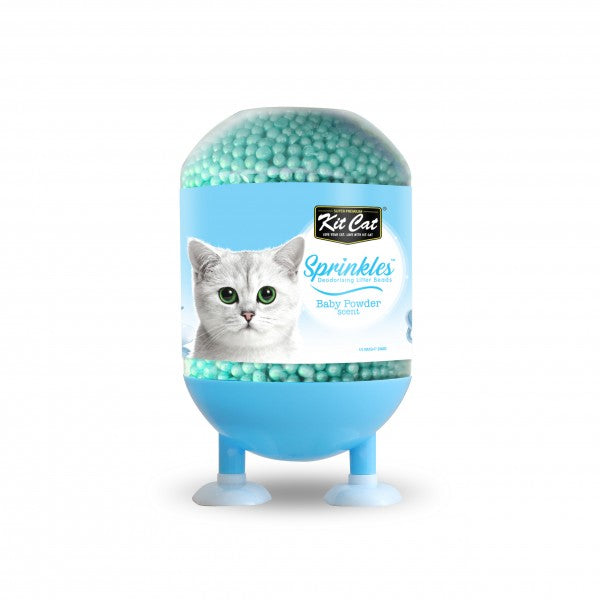 Kit Cat Deodorising Litter Sprinkles Baby Powder 240g