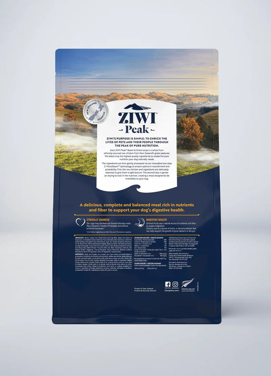 ZIWI Peak Steam & Dried Chicken with Orchard Fruits Recipe for Dogs