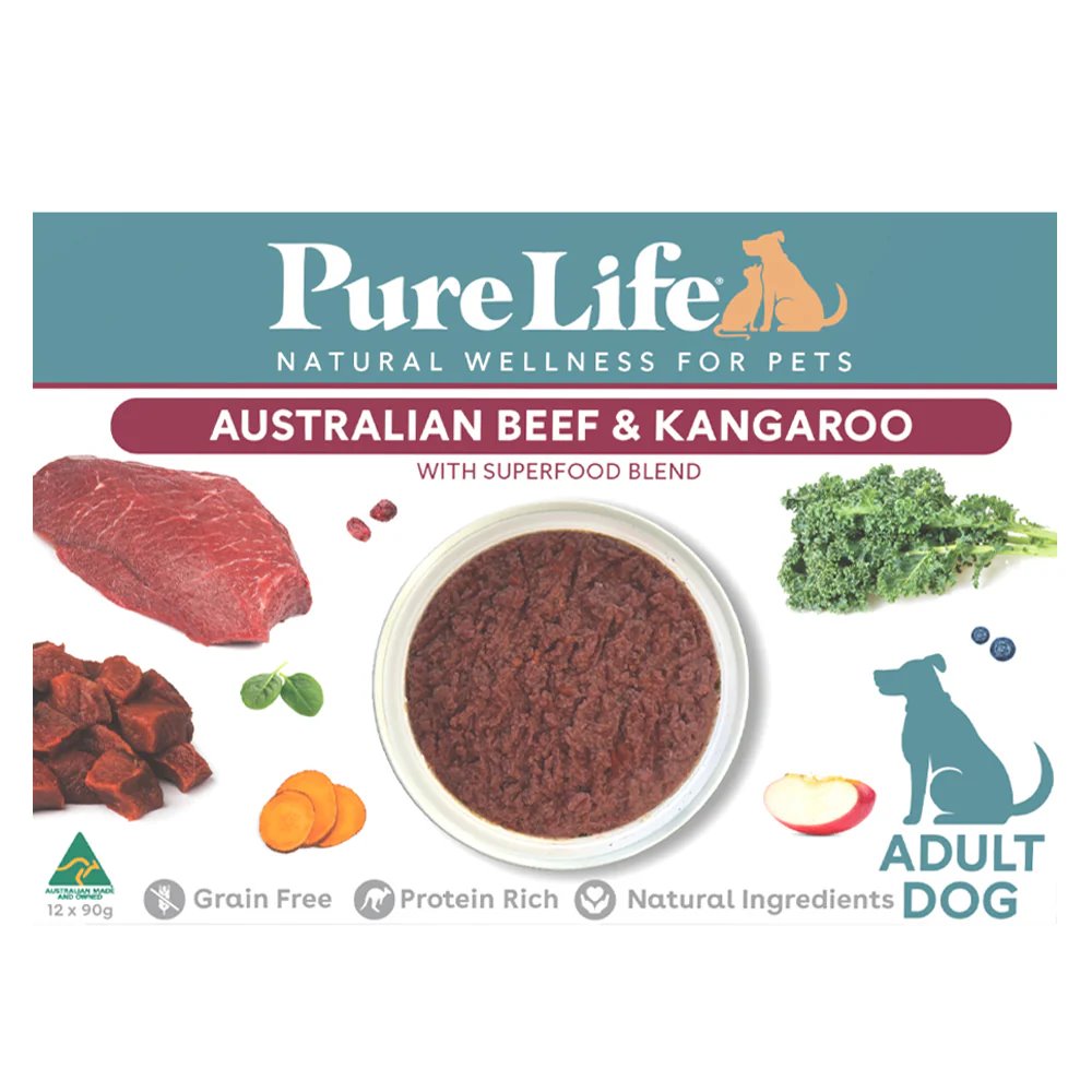 Pure Life Beef & Kangaroo Pate for Adult Dogs