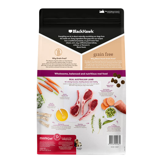 Black Hawk Grain Free Adult All Breeds Lamb Dry Dog Food