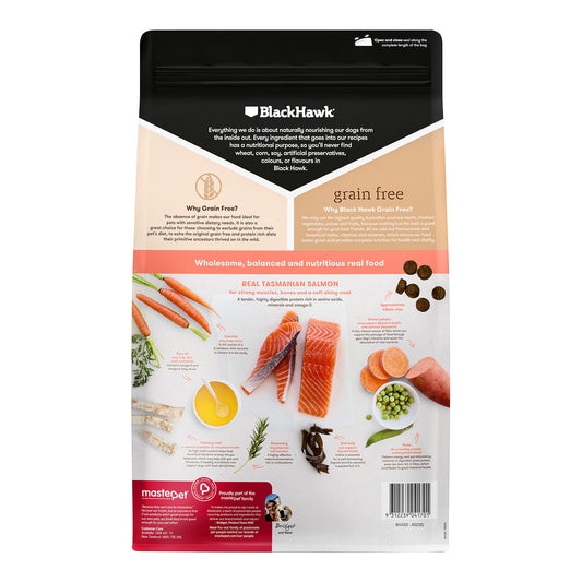 Black Hawk Grain Free Adult All Breeds Salmon Dry Dog Food