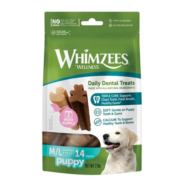 Whimzees Puppy Dental Dog Treats Med/Large
