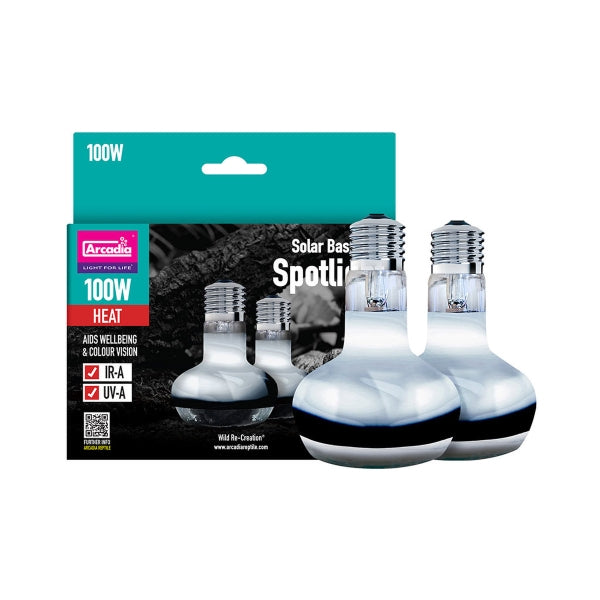 Arcadia Solar Basking Spot 100W x 2 Twin Pack