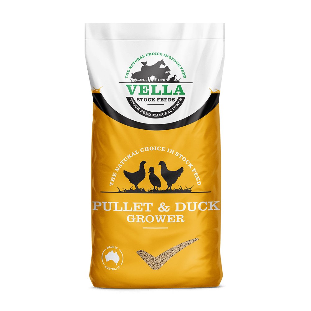 Vella Stock Feeds Puller & Duck Grower Macro Pellet 20kg (WAREHOUSE PICK UP & LOCALY DELIVERY ONLY)