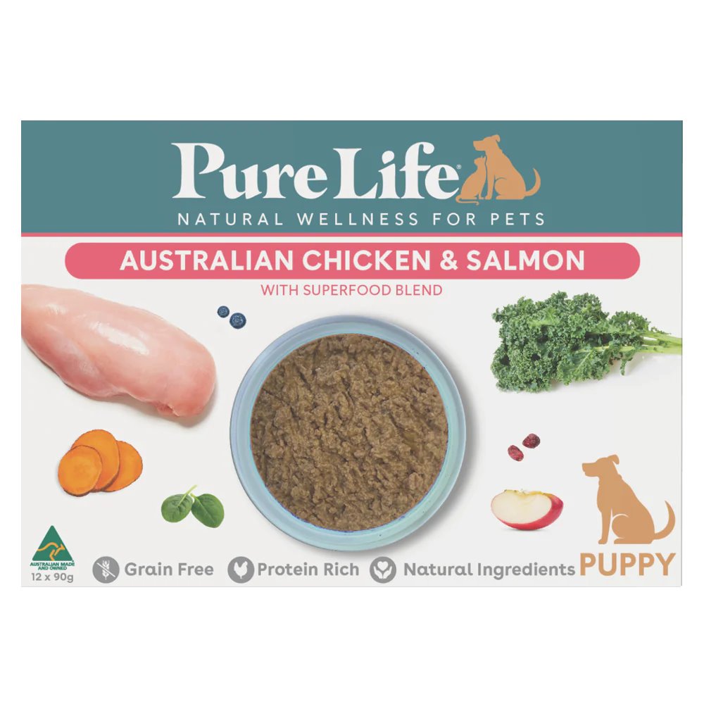 Pure Life Chicken & Salmon Pate for Puppies