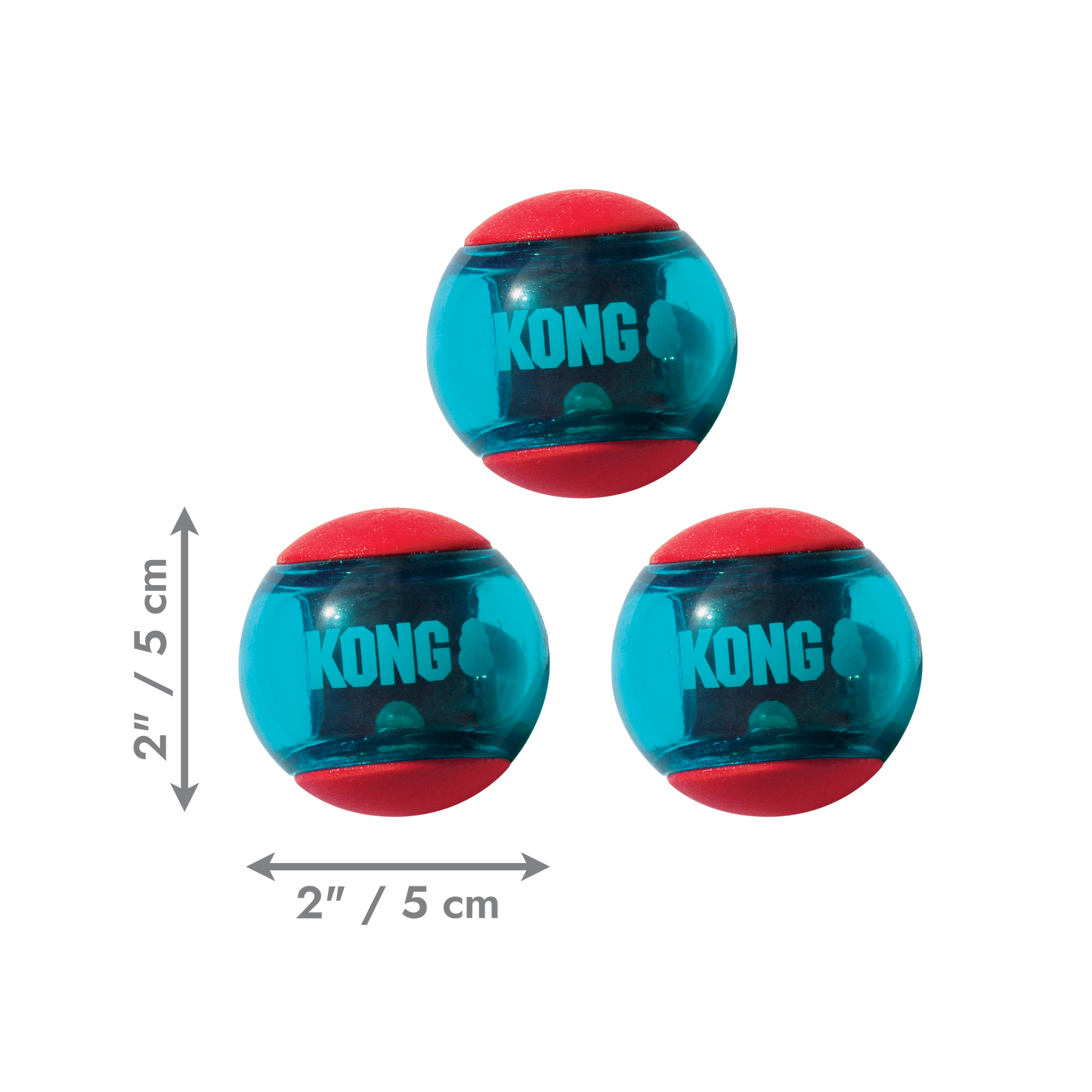 KONG Squeezz Action Ball Red