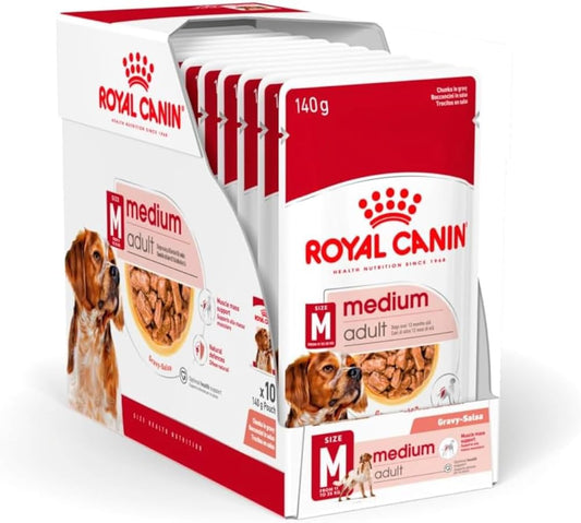 Royal Canin Medium Dog Wet Food Pouches in Gravy