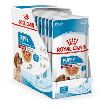 Royal Canin Medium Puppy Wet Food Pouches Chunks in Gravy