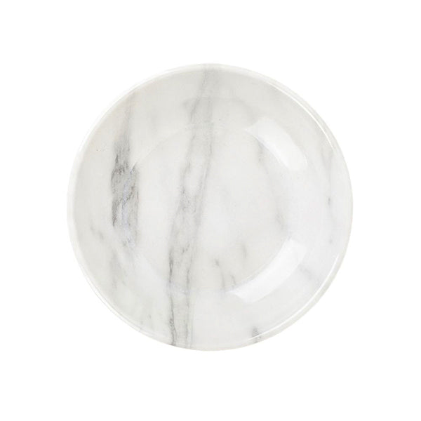 Cattitude Cat Saucer Melamine Carrara Marble