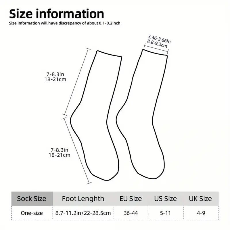 Cute Unisex Dachshund Pattern Crew Socks