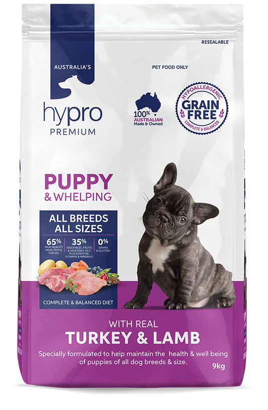 Hypro Premium Grain Free Turkey & Lamb Puppy & Whelping Dry Dog Food