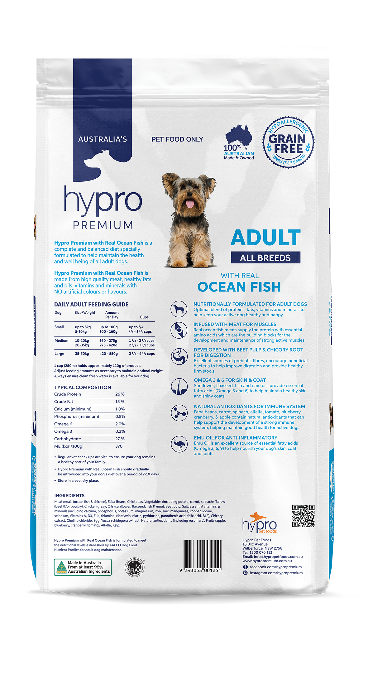 Hypro Premium Grain Free Ocean Fish Adult Dry Dog Food