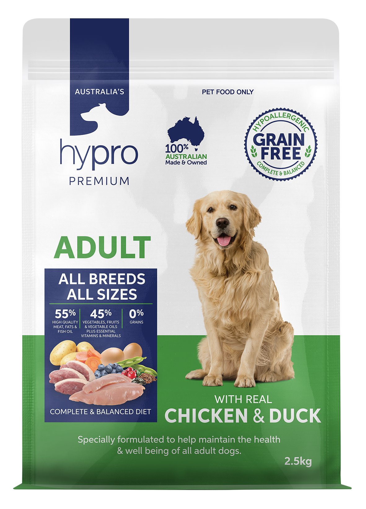 Hypro Premium Grain Free Chicken & Duck Adult Dry Dog Food