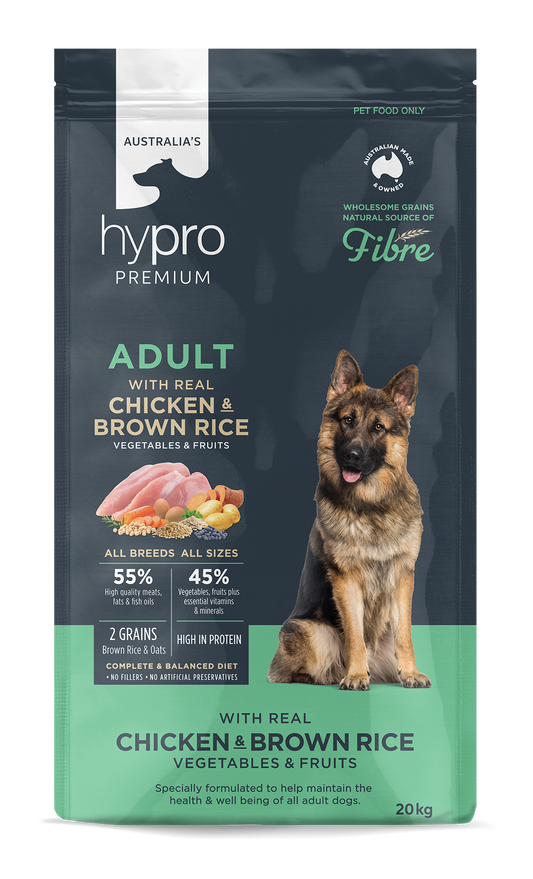 Hypro Premium Wholesome Grains Chicken & Brown Rice Adult Dry Dog Food