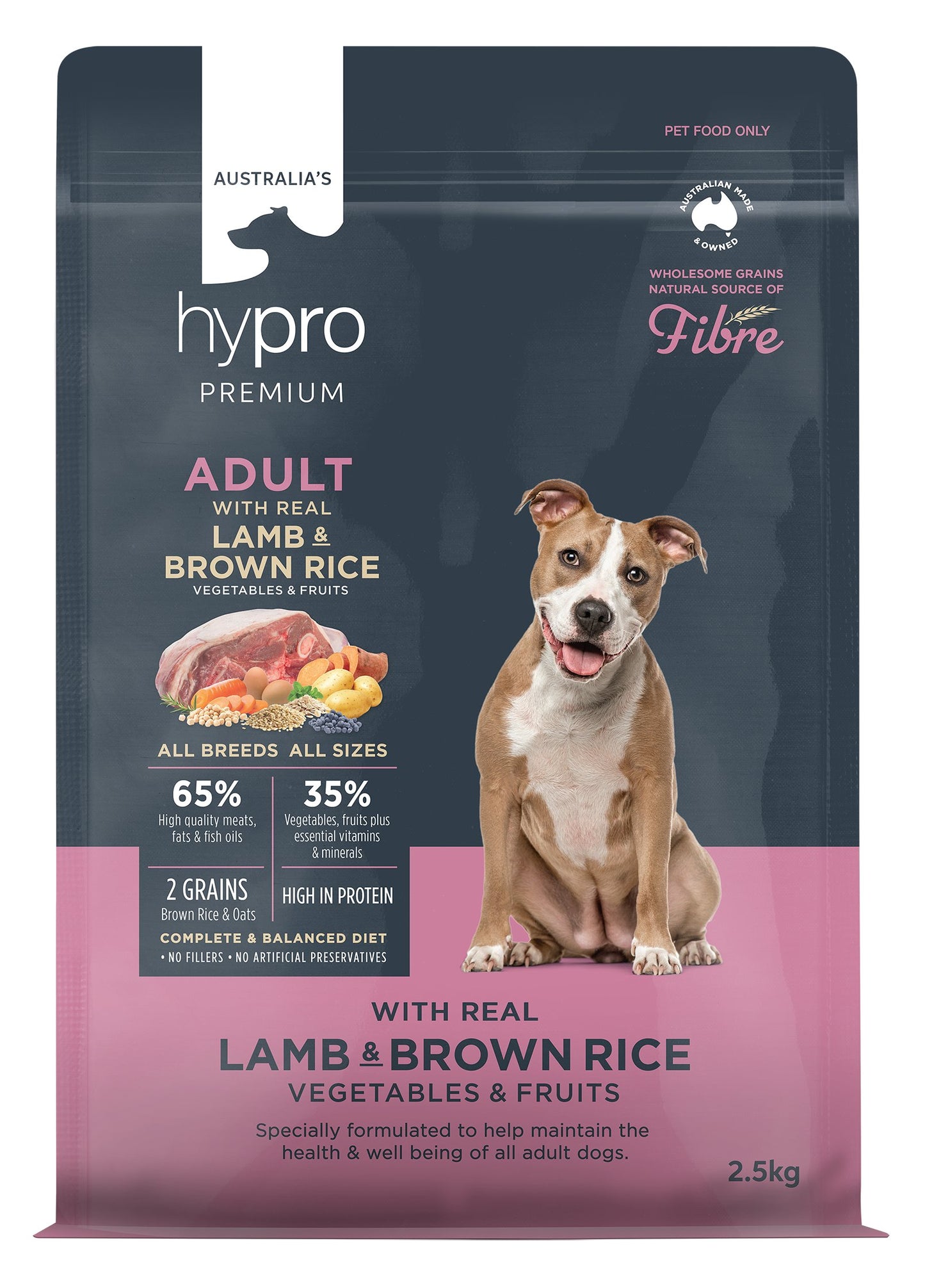 Hypro Premium Wholesome Grains Lamb & Brown Rice Adult Dry Dog Food