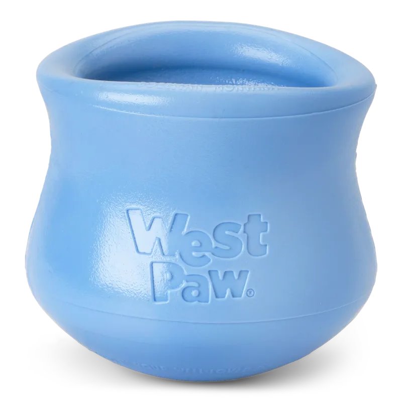 West Paw Toppl Treat Dispensing Wobbling Dog Toy & Food Bowl Periwinkle