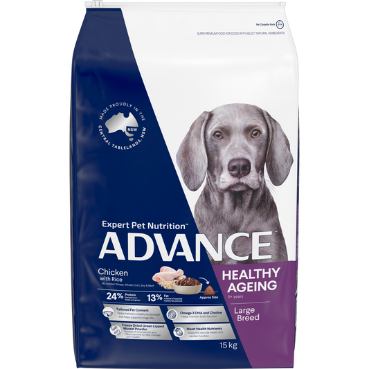 Advance Healthy Ageing Large Breed Chicken with Rice Dry Dog Food