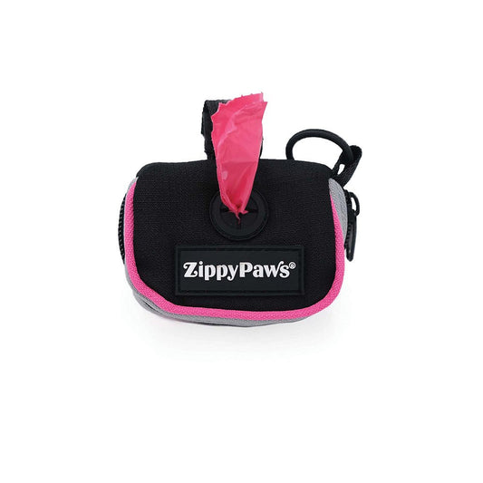 ZippyPaws Adventure Leash Bag Waste Bad Dispenser Pink