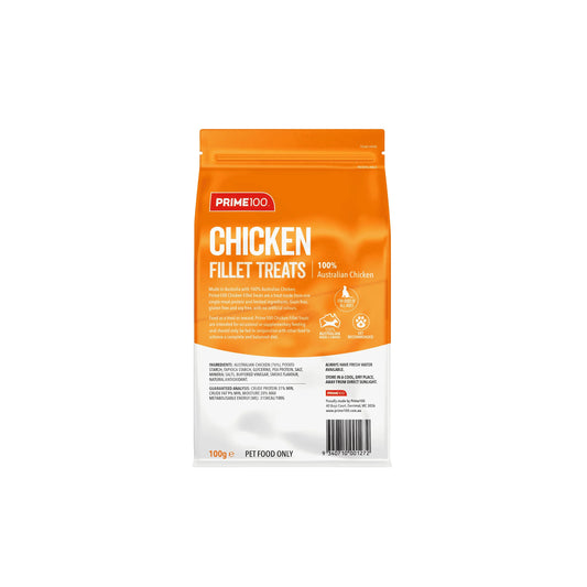 Prime100 SPT Chicken Fillets Dog Treats 100g
