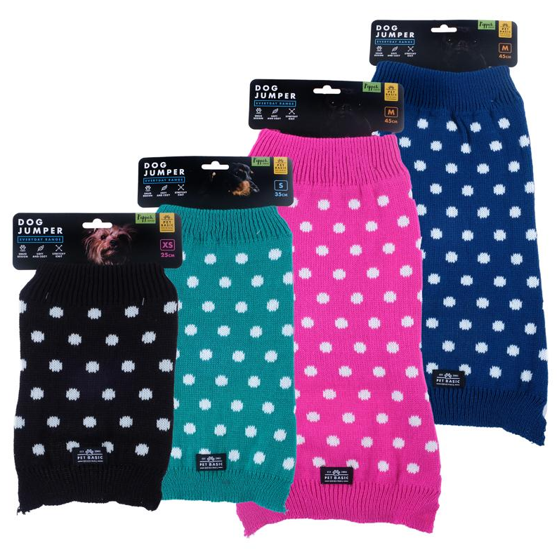 Pet Basic Original Dog Jumper Polka Dot Pepper Series