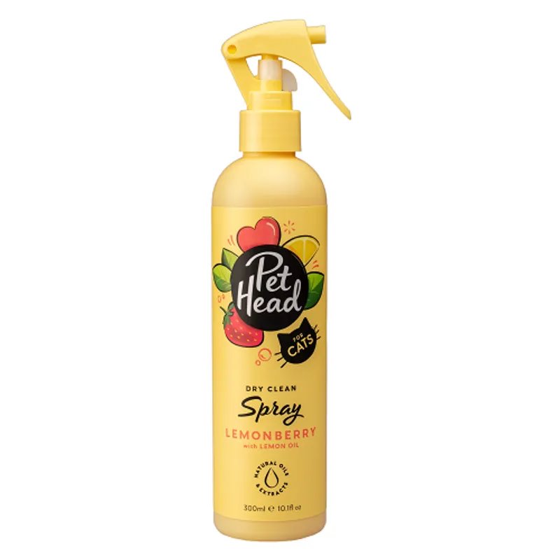 Pet Head Feelin' Good Dry Clean Spray for Cats Lemonberry 300mL