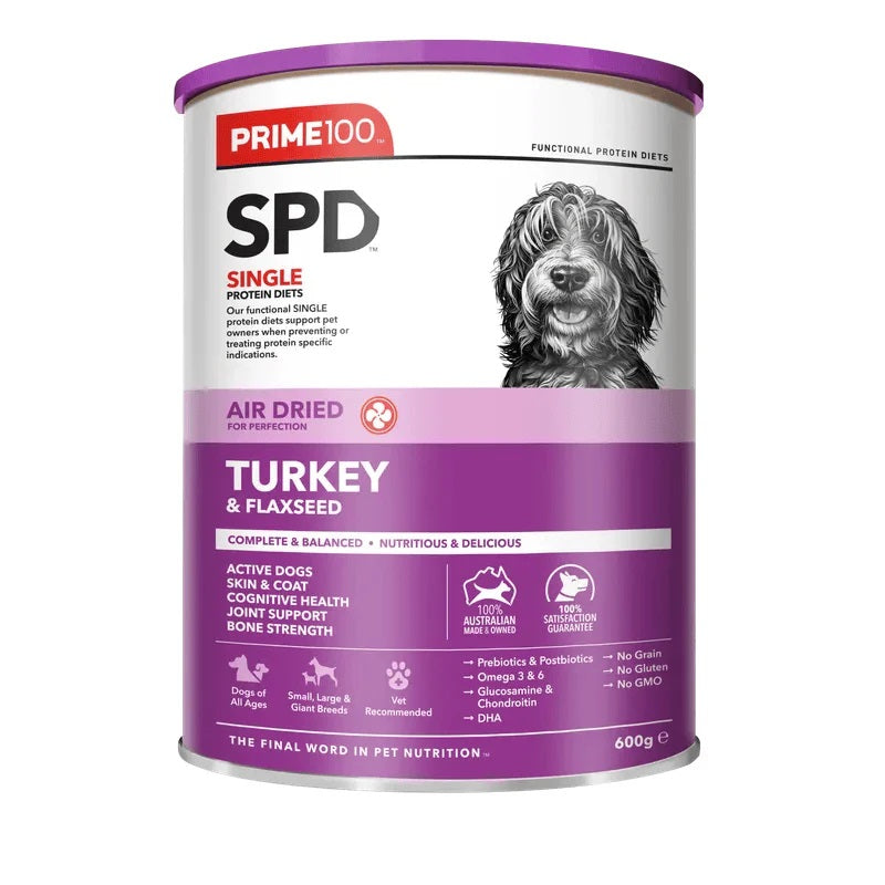 Prime100 SPD Air Dried Turkey & Flaxseed