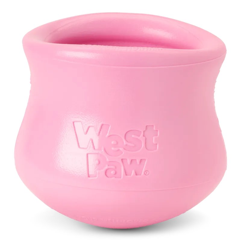 West Paw Toppl Treat Dispensing Wobbling Dog Toy & Food Bowl Bubblegum