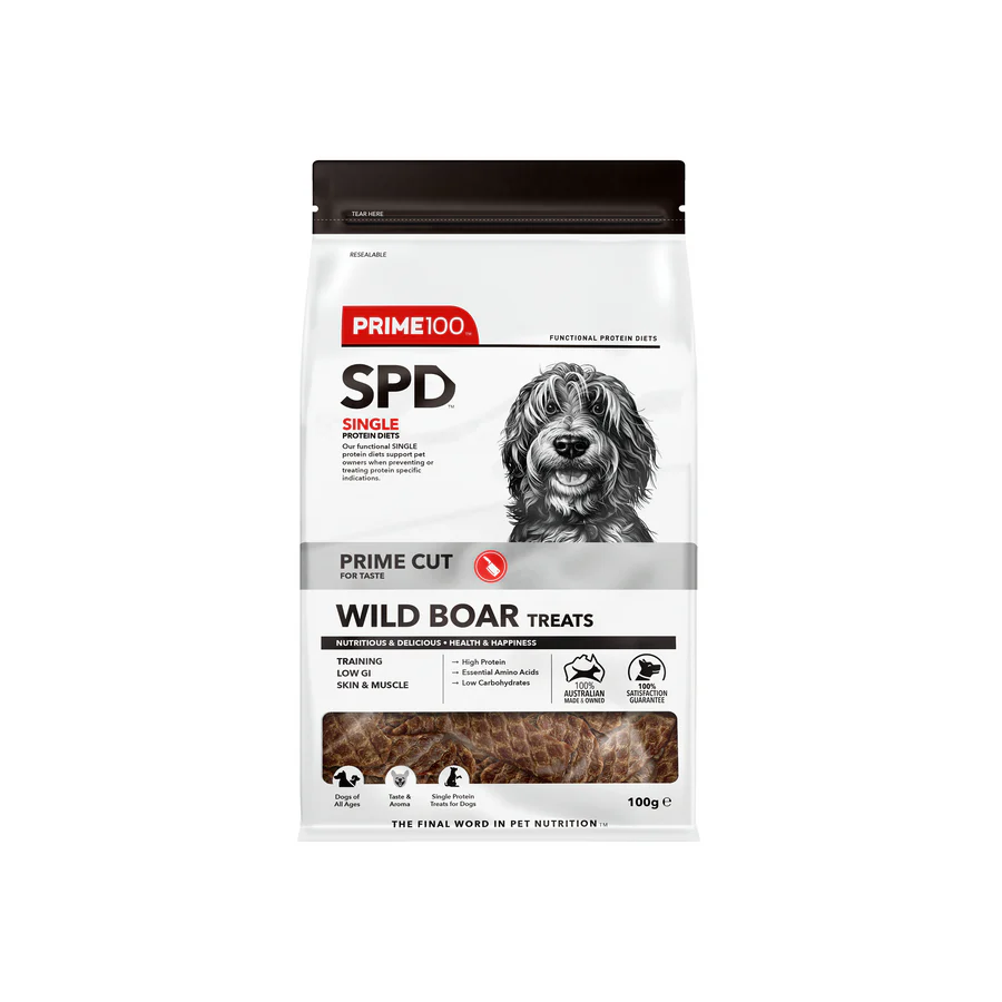 Prime100 SPD Prime Cut Wild Boar Treats 100g